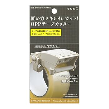 OPPテープ 透明 梱包テープ 事務所 テープ カッター有り 6セット 1936 OPPテープ 重梱包用 テープカッター付き モノタロウ 幅48mm長さ